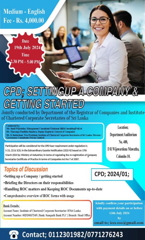 CPD Setting up a Company & Getting Started