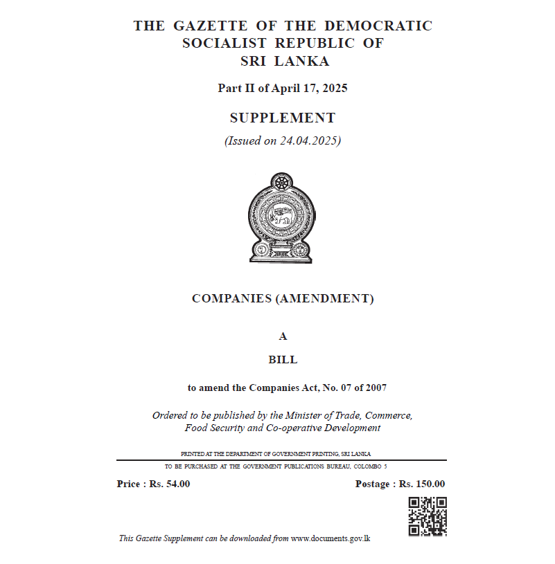 ROC Gazette Amendment April 2025
