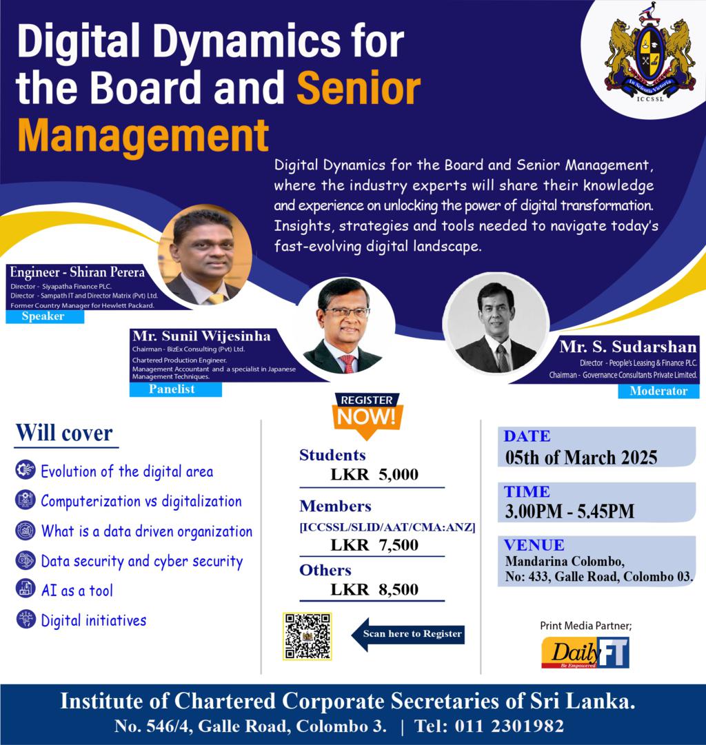 Digital Dynamics for the Board and Senior Management Workshop
